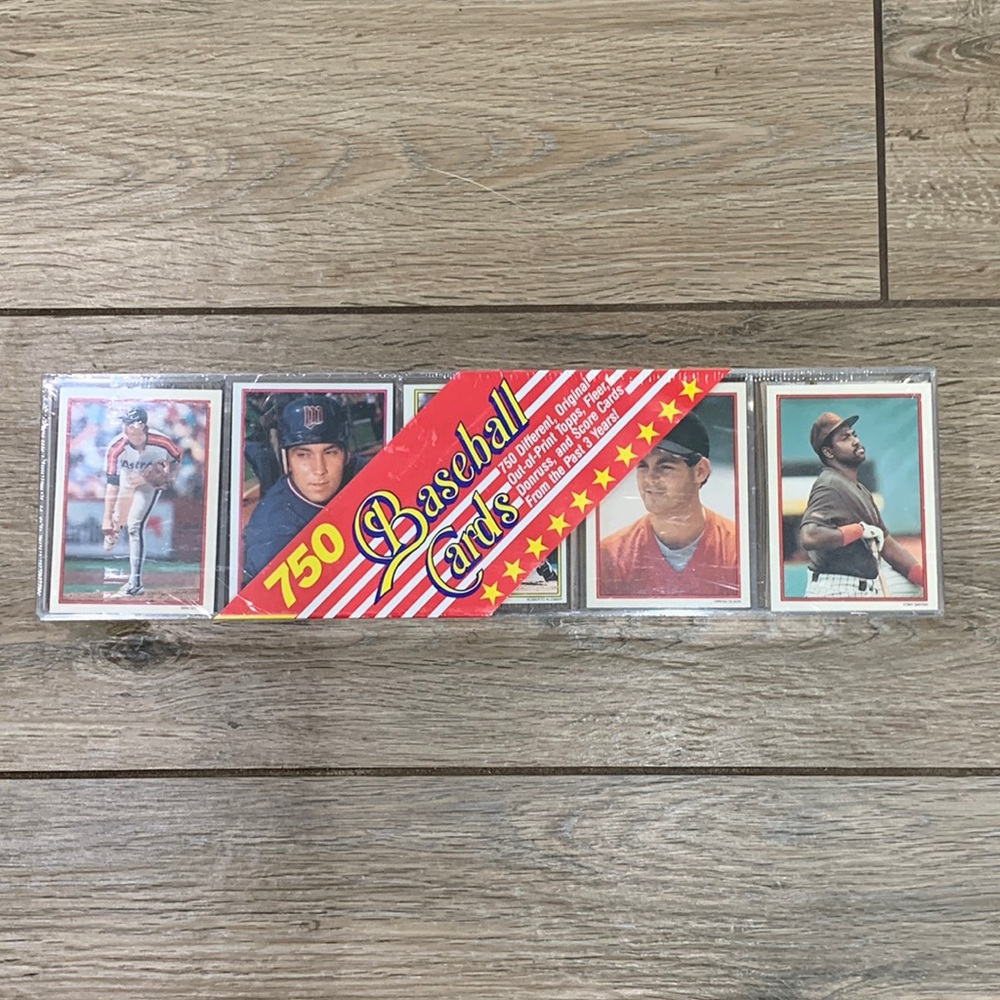 Megacards 750 Baseball Cards Unopened Pack from 1990